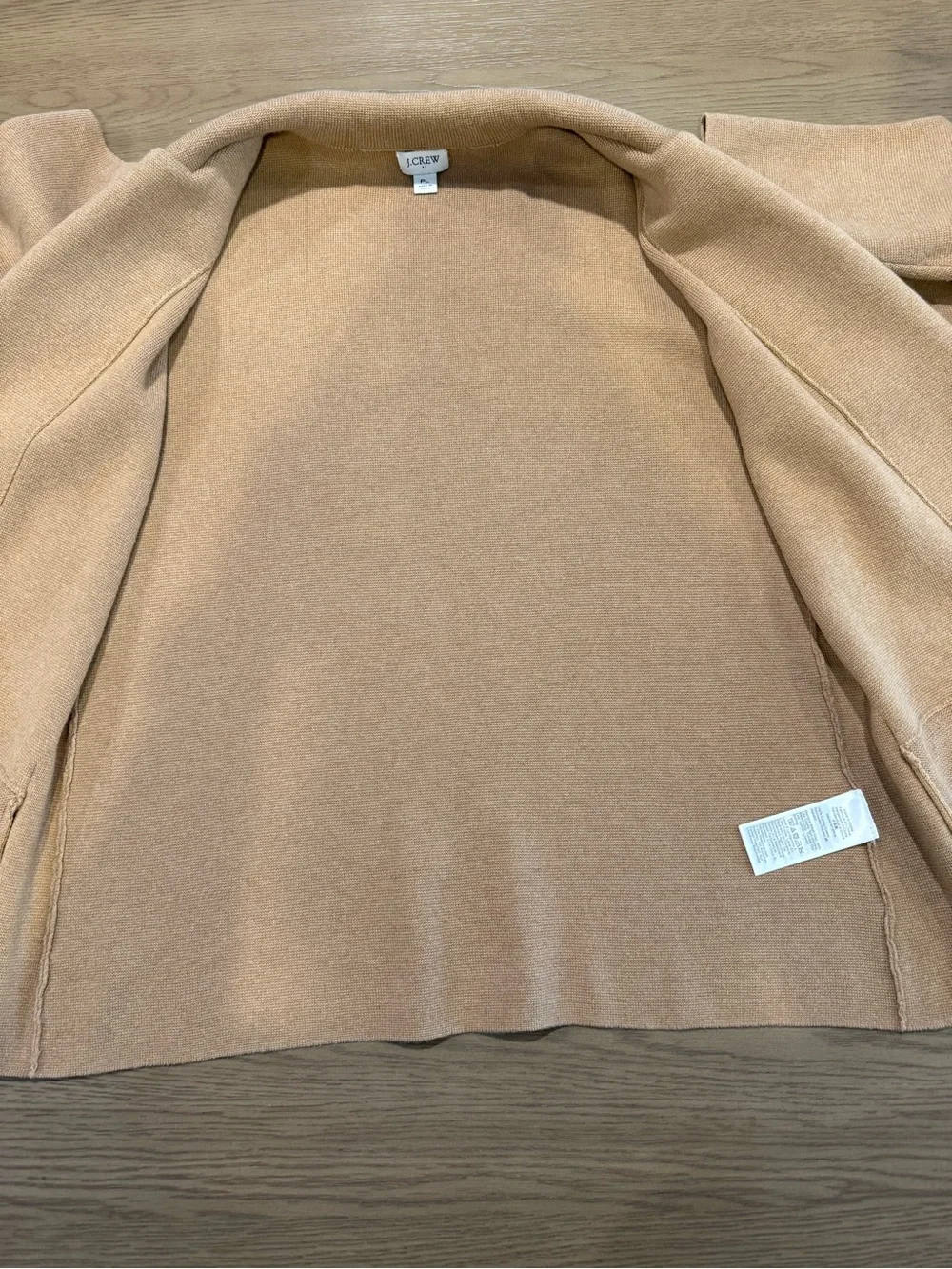 J.Crew Sweater Blazer Petite‎ Large Knit Jacket Cotton Minimalist Preppy Chic